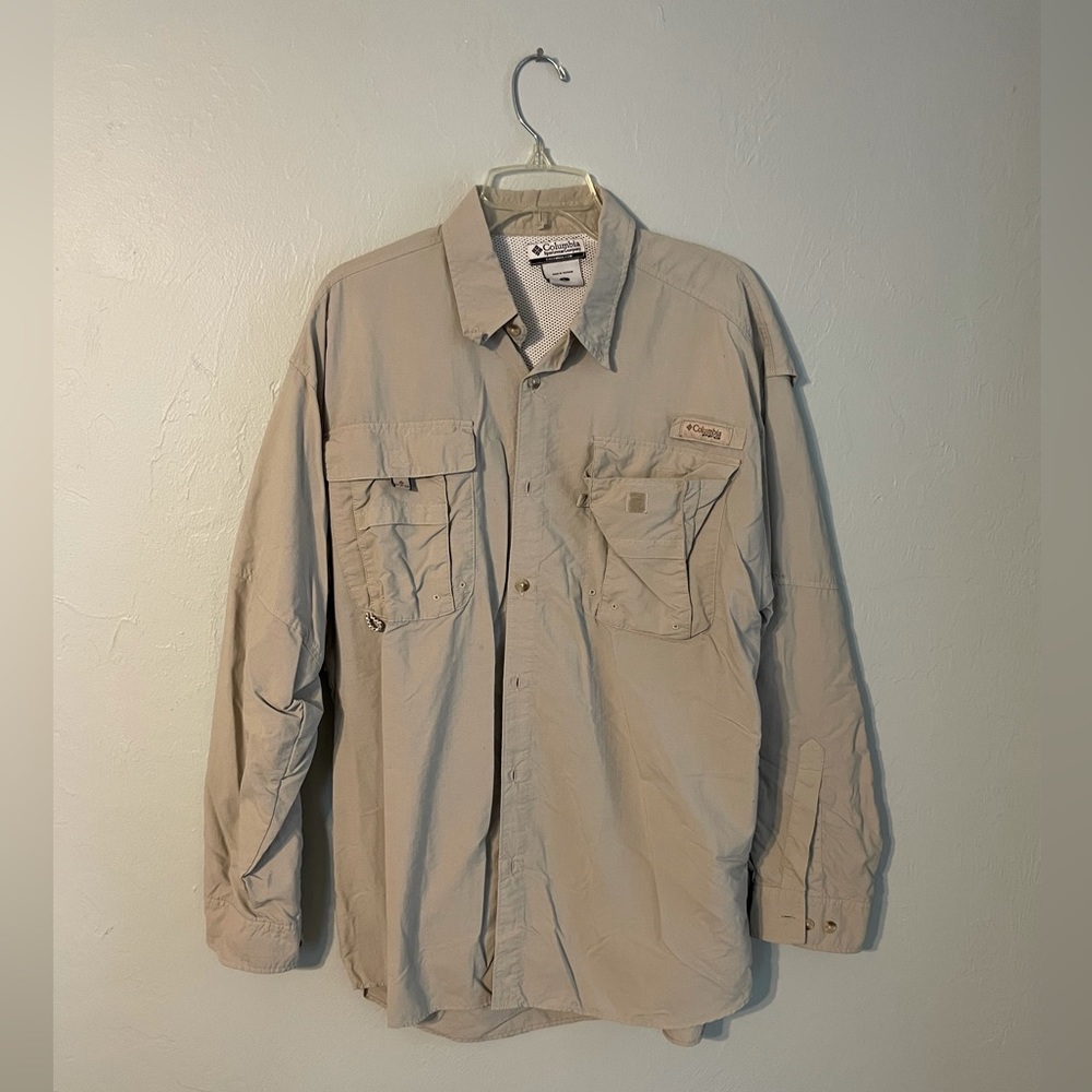 Large Colombia Light Weight Breathable Long Sleeve fishing Shirt